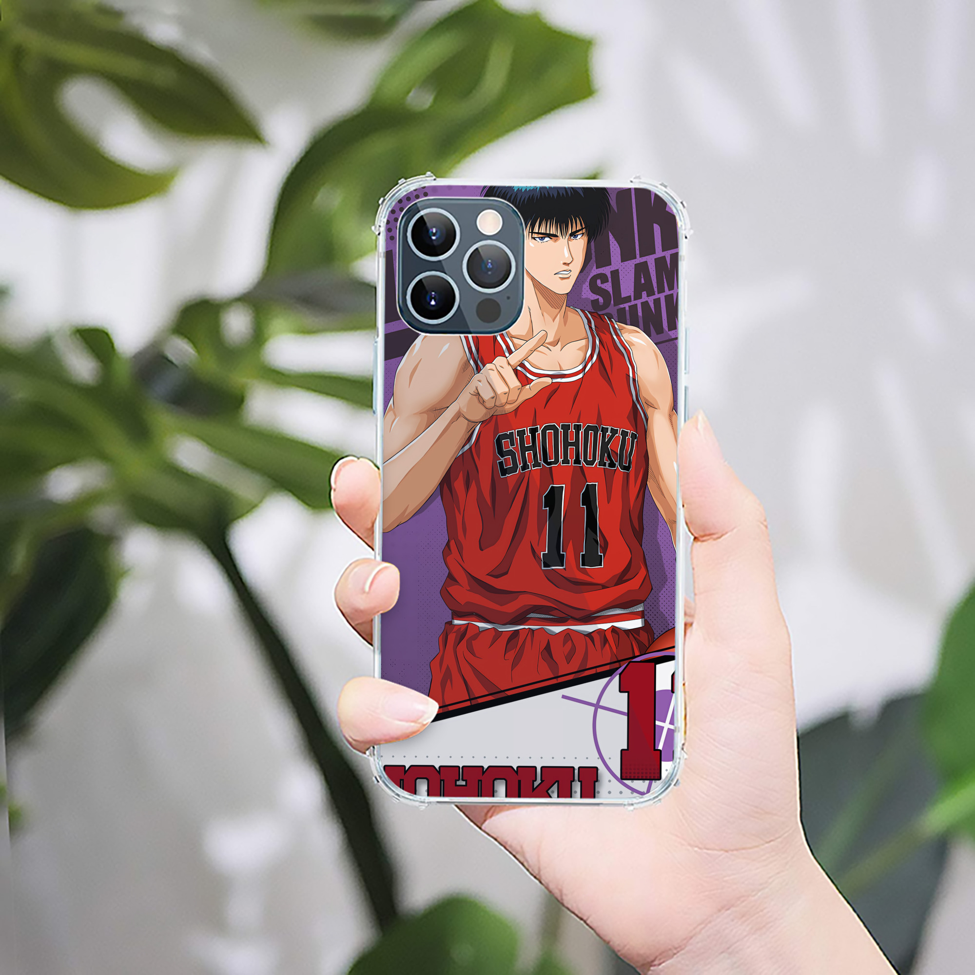 （画像用） SLAM DUNK／スラムダンク 【iPhone 12シリーズ対応】透明スマホケース（クリアソフトケース）